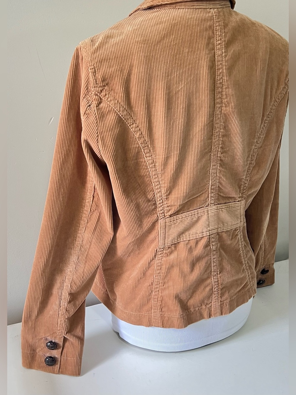 Jessica Corduroy Blazer Jacket Size 8 Tan Brown Vintage 90's Casual Blazer - Picture 11 of 12